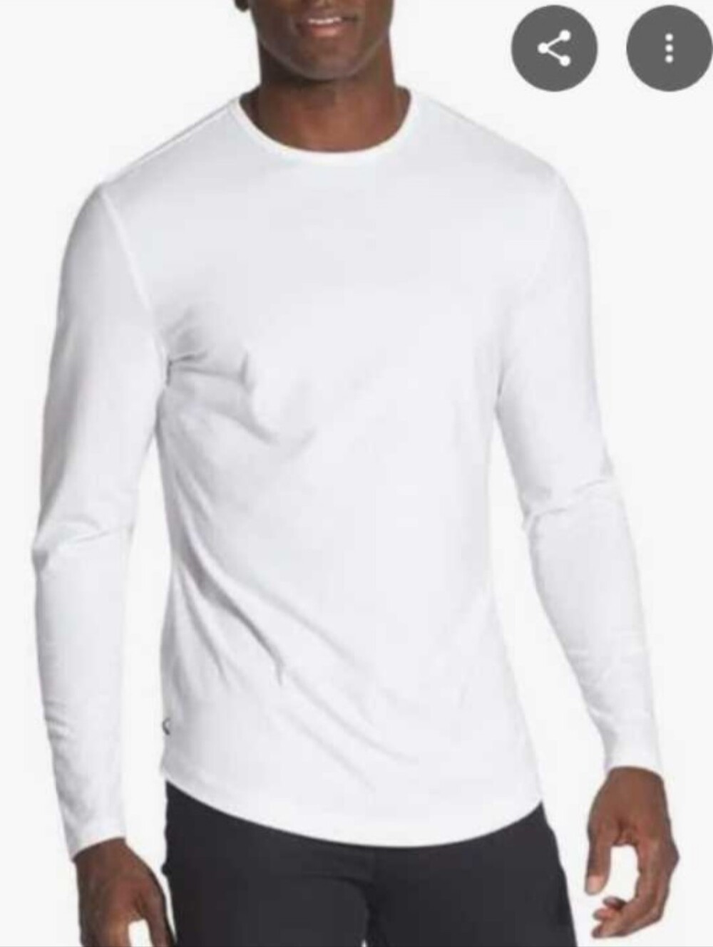 Cuts AO Curve Hem Long Sleeve Tee